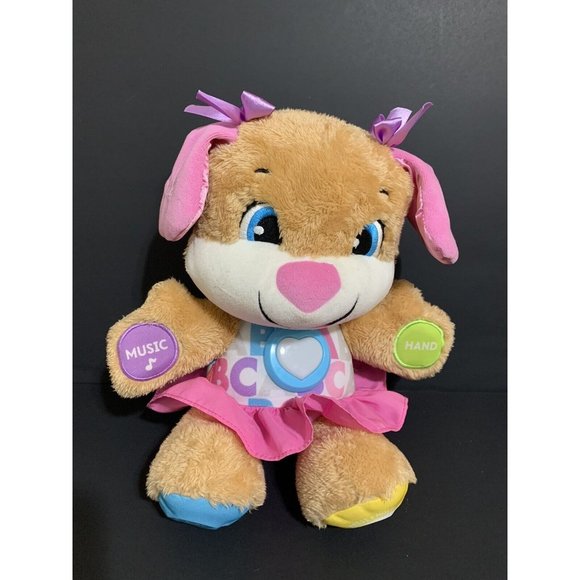 Fisher Price Laugh and Learn Smart Stages Interactive Girl Puppy Dog Plush - Picture 2 of 10